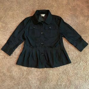 Black 3/4 Sleeve Jacket